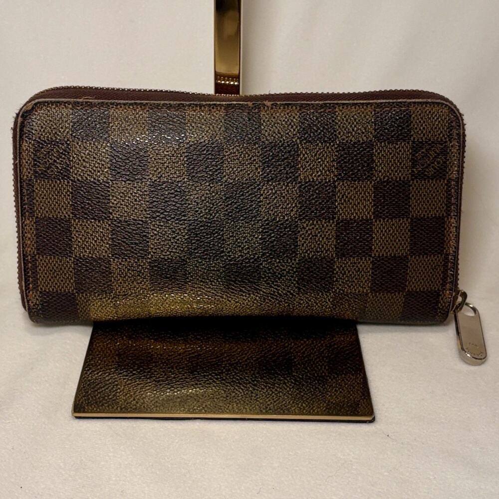 Louis Vuitton Damier Ebene Zip Around Long Wallet